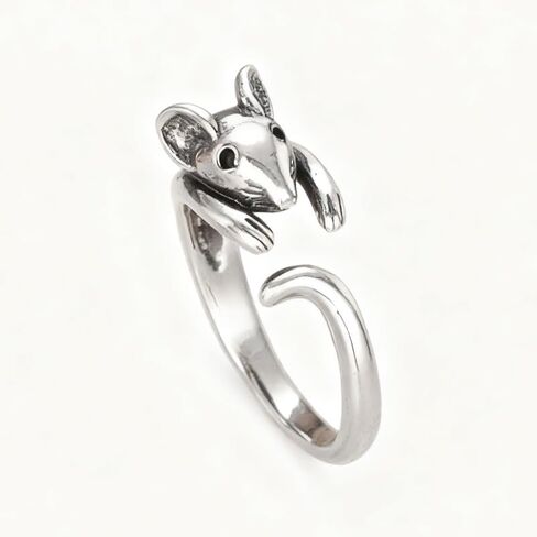 Cute Mouse Open Ring Animal Adjustable Ring for Women Men Daily Casual Party Creative Gift Personality Jewelry in Saudi Arabia