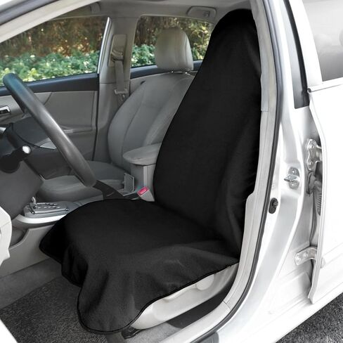 Car Towel Seat Cover, Waterproof Sweating Auto Front Seat Protective Cover, Non-Slip Washable Carseat Protector for Post Gym Workout Running Swimming, Car Accessories (Gray) in Saudi Arabia