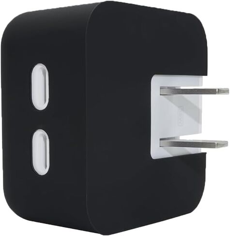 35W Dual USB-C Port Soft Silicone Charger Cover - Compatible with MacBook Air 13.6/15 inch (M3 M2 Chip 2024-2023) - Power Adapter Protective Case Sleeve，Black in Saudi Arabia