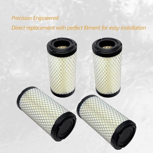 4-Pack Air Filter Compatible with Kawasaki Mule 11013-1290 11013-7029 11013-7048 John Deere M113621 Fleetguard AF25550 Donaldson P822686 Baldwin RS3715 WIX 46449 in Kuwait