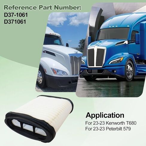 يستبدل فلتر هواء المحرك GXARTS D371061 D37-1061 المتوافق مع KENWORTH T680 2023 المتوافق مع PETERBILT 579 2023 in Saudi Arabia