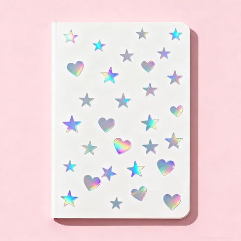 3600 قطعة من الملصقات الثلاثية الأبعاد على شكل قلب صغير على شكل نجمة، رقائق معدنية لامعة ذاتية اللصق صغيرة الحجم يمكنك صنعها بنفسك، ملصقات نجوم لامعة لتزيين المدرسة والمنزل والفصل الدراسي in Kuwait