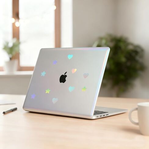 3600 قطعة من الملصقات الثلاثية الأبعاد على شكل قلب صغير على شكل نجمة، رقائق معدنية لامعة ذاتية اللصق صغيرة الحجم يمكنك صنعها بنفسك، ملصقات نجوم لامعة لتزيين المدرسة والمنزل والفصل الدراسي in Kuwait