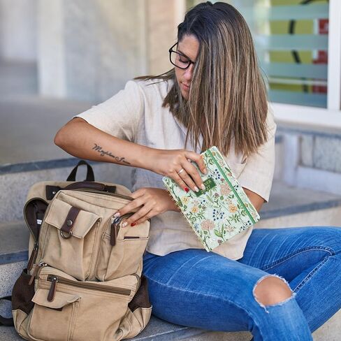 2026-2027 Academic Planner - Planner 2026-2027 from July 2026 - June 2027 with To-Do List, 6.3'' x 8.4'', Strong Twin-Wire Binding, Inner Pocket, Elastic Closure - Green in Saudi Arabia