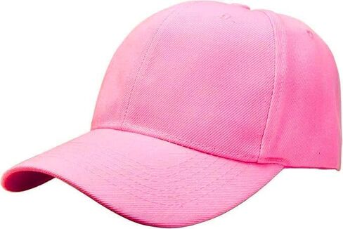 Lightweight Cotton Baseball Cap for Men & Women – Adjustable Back Strap, Wide Brim Sun Hat, Plain Black Cap for Daily Wear in Kuwait