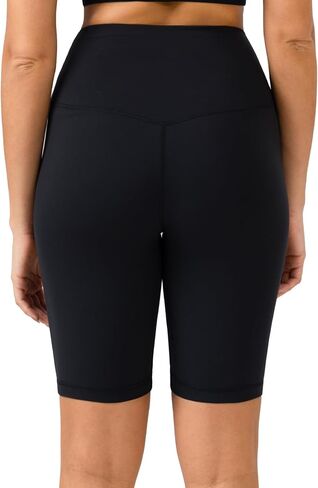 YUNOGA Women Biker Shorts 4"/8" Inseam - High Waisted Tummy Control Workout Athletic Exercise Spandex Yoga Shorts in Saudi Arabia