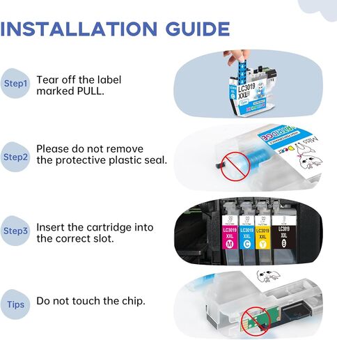 خراطيش حبر Miss Deer LC3019XXL، بديل متوافق لأخيه LC3019 LC3019XXL LC3017 يعمل لأخيه MFC-J5330DW MFC-J6730DW MFC-J6930DW MFC-J6530DW MFC-J5335DW، 5 عبوات in Kuwait