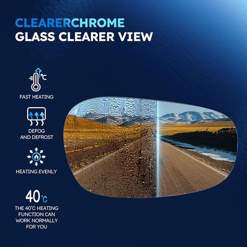 Exterior Passenger Side Mirror Glass Compatible With BMW 128I 135I 135Is 323I 328I 335D 335I 335Is M3 2008 2009 2010 2011 2012 2013 51167252894 Right Rear View Power Heated W/Backing Holder in Kuwait