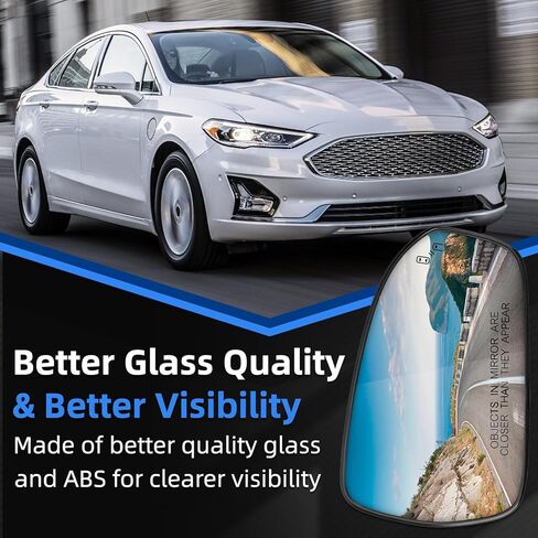 Passenger Side Mirror Replacement for Ford Fusion 2013 2014 2015 2016 2017 2018 2019 2020 2021 - Right Side Mirror Glass, Rear View Mirrors Glass with Power Heated & Blind Spot in Saudi Arabia