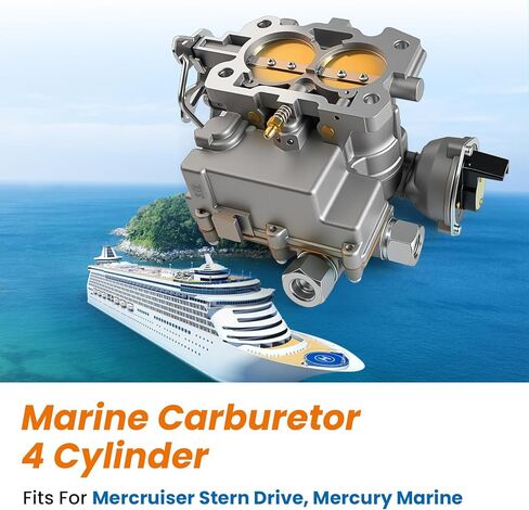 3310-864940A01 Marine Carburetor for Mercruiser Rochester Mercarb 2 Barrel 3.0L 2.5L 2 barrel Carburetor 4 CYL Engines Carb in Saudi Arabia