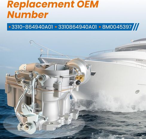 3310-864940A01 Marine Carburetor for Mercruiser Rochester Mercarb 2 Barrel 3.0L 2.5L 2 barrel Carburetor 4 CYL Engines Carb in Saudi Arabia