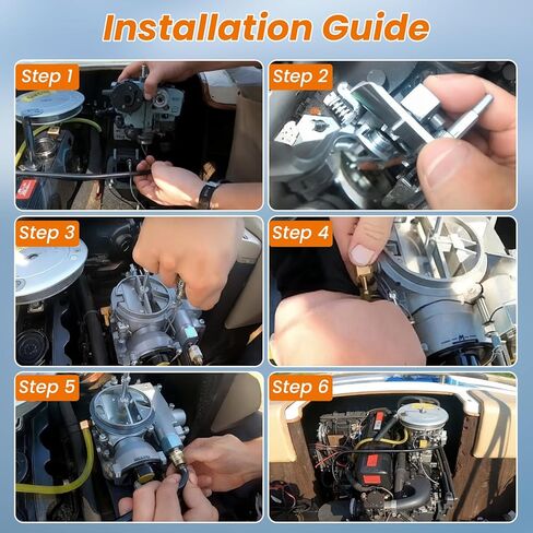 3310-864940A01 Marine Carburetor for Mercruiser Rochester Mercarb 2 Barrel 3.0L 2.5L 2 barrel Carburetor 4 CYL Engines Carb in Saudi Arabia