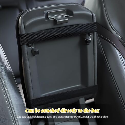 Bling Car Center Console Cover, Rhinestone Automotive Arm Rest Storage Box Pad with 2 Storage Pockets, Soft Elbow Vehicle Interior Middle Console Protection Cushion, Universal Fit (Black) in Saudi Arabia