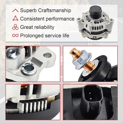 مولد كهربائي 421000-0810 300AMP متوافق مع جيب رانجلر/رانجلر JK 3.6L V6 2012-2018، استبدال مولد كهربائي عالي الإخراج #11584، 68078950AA in Kuwait