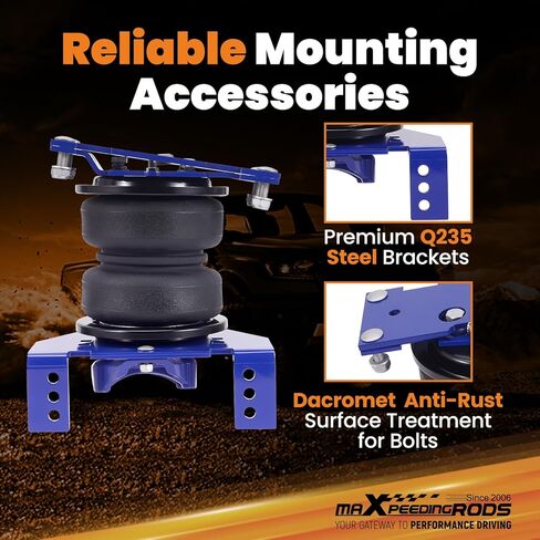 طقم أكياس تعليق هوائي maxpeedingrods 5000 رطل لفورد F-250 F-350 2017-2019 وF-450 2017-2024 طقم زنبرك هوائي خلفي فائق التحمل 4WD in Kuwait