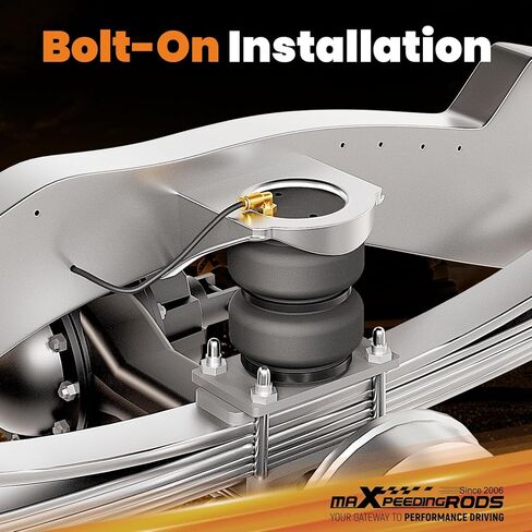 طقم أكياس تعليق هوائي maxpeedingrods 5000 رطل لفورد F-250 F-350 2017-2019 وF-450 2017-2024 طقم زنبرك هوائي خلفي فائق التحمل 4WD in Kuwait