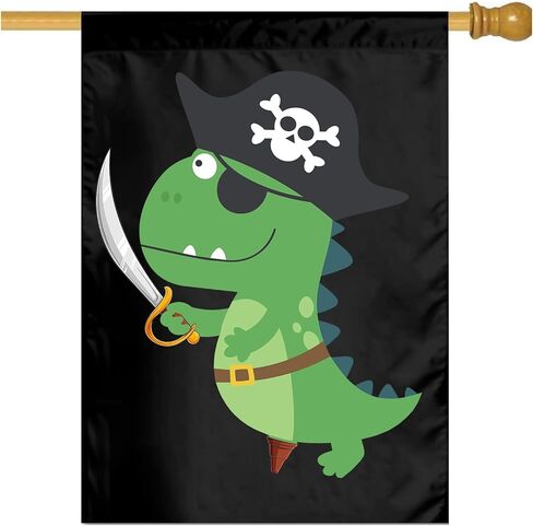 علم القرصان فلامنغو مقاس 3 × 5 أقدام للاستخدام الداخلي والخارجي مع لافتة تزيين خارجية للحديقة بحلقة معدنية in Kuwait