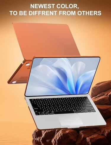 حافظة PHOCAR Frosted MacBook Air مقاس 13 بوصة متوافقة مع موديلات M4/M3/M2 A3240/A3113/A2681، غطاء واقٍ مضاد لبصمات الأصابع ومقاوم للخدش مع غطاء لوحة مفاتيح، وواقي شاشة ولوحة ماوس in Kuwait