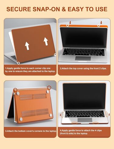 حافظة PHOCAR Frosted MacBook Air مقاس 13 بوصة متوافقة مع موديلات M4/M3/M2 A3240/A3113/A2681، غطاء واقٍ مضاد لبصمات الأصابع ومقاوم للخدش مع غطاء لوحة مفاتيح، وواقي شاشة ولوحة ماوس in Kuwait