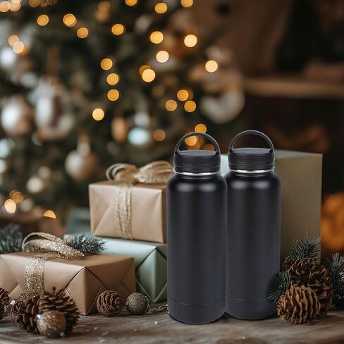 BarGifts 24oz Hidden Safe Water Bottle, Stainless Steel Secret Water Bottle with Hidden Compartment, Bottle Keeps Your Valuables Safe Like Money, Keys, and Jewelry- Black in Saudi Arabia