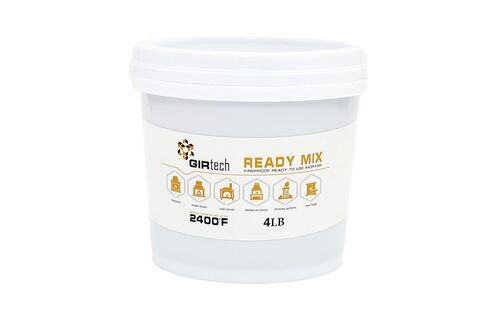 Refractory Cement Mortar 5 LB 2400 Degree High Temp Heat Resistant Liquid Mix for Repairing & Masonry, Fire Brick Lining Fire Pit, Fireplace, Kiln, Furnace, Forge in Saudi Arabia