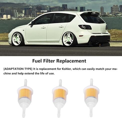 3Pcs Fuel Filter, serviceable Wear Resistant Engine Fuel Filter 2505022‑S 2505003‑S 2505008‑S Replacement for in Kuwait