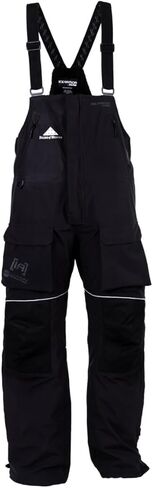ICEARMOR by Clam Delta Float Bib – Insulated, Waterproof Ice Fishing Bib with MotionFloat Technology – Black/Black (3XL) in Kuwait