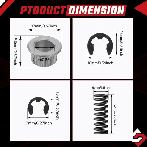 Door Hinge Pin and Bushing Repair Kit include Spring and Tool Fit for Chevy GMC C1500 C2500 C3500 K1500 K2500 K3500 Suburban Tahoe, Replace 15685040 15562609 Door Hinge Pins in Kuwait