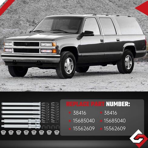 Door Hinge Pin and Bushing Repair Kit include Spring and Tool Fit for Chevy GMC C1500 C2500 C3500 K1500 K2500 K3500 Suburban Tahoe, Replace 15685040 15562609 Door Hinge Pins in Kuwait