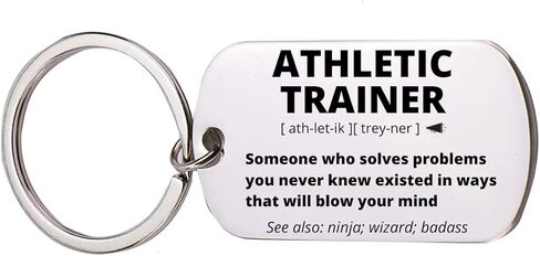 Infinity Collection Athletic Trainer Gift, Personalized Athlete Coach Keychain, Sports Trainer Jewelry Gift in Kuwait