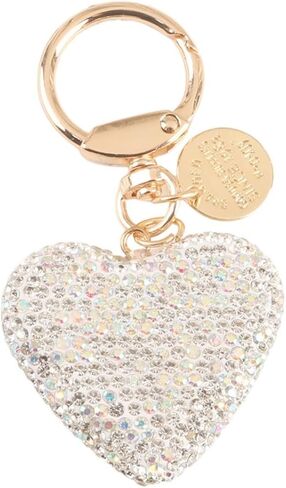 المرأة المفاتيح بلينغ حجر الراين سلاسل المفاتيح القلب لحقيبة سحر هدية للفتيات in Kuwait