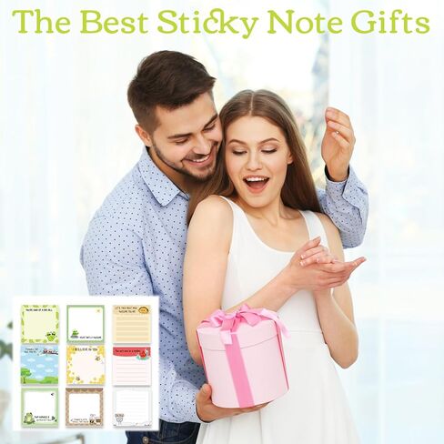Inspirational Sticky Notes Gifts - 9 Pack Funny Positive Quotes Notepads 3x3 Inches, Fun Motivational Self-Adhesive Memo Pads Office Study Supplies for Friends Coworkers (450 Sheets) in Saudi Arabia
