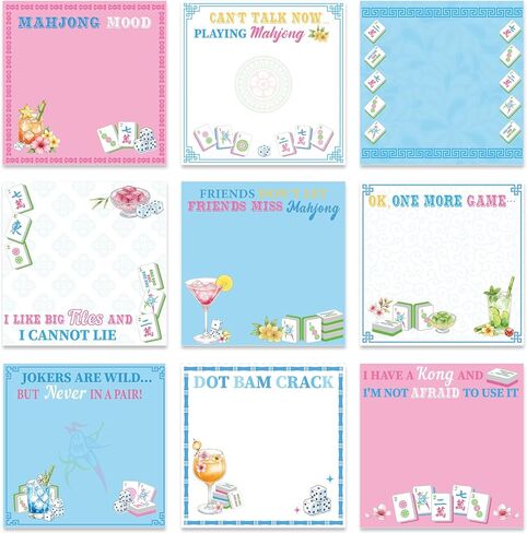 Inspirational Sticky Notes Gifts - 9 Pack Funny Positive Quotes Notepads 3x3 Inches, Fun Motivational Self-Adhesive Memo Pads Office Study Supplies for Friends Coworkers (450 Sheets) in Saudi Arabia