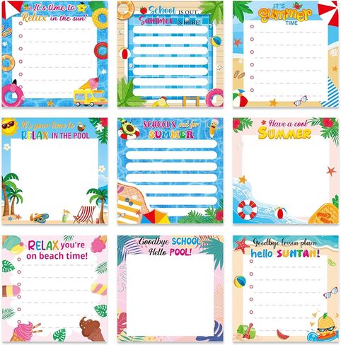 Inspirational Sticky Notes Gifts - 9 Pack Funny Positive Quotes Notepads 3x3 Inches, Fun Motivational Self-Adhesive Memo Pads Office Study Supplies for Friends Coworkers (450 Sheets) in Saudi Arabia