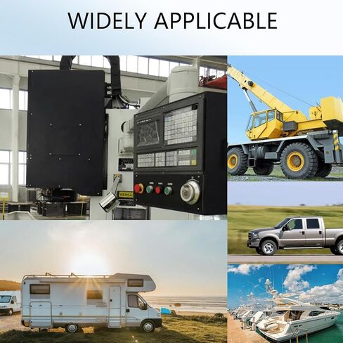 Momentary Toggle Switch 12V 30A DC Single Pole Double Throw, 3 Pin Toggle Switch with Top/Bottom Mounting Panel, Suitable for Marine, Yacht, RV,and Vehicle Winche in Kuwait