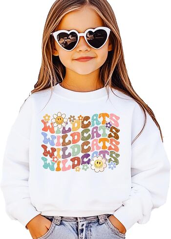 Olive Loves Apple Vintage Wildcats Sweatshirt Retro Sports Season Sweater for Adults, Youth and Teens in Saudi Arabia
