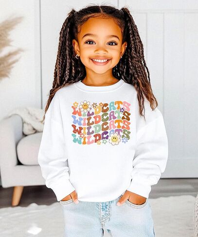 Olive Loves Apple Vintage Wildcats Sweatshirt Retro Sports Season Sweater for Adults, Youth and Teens in Saudi Arabia