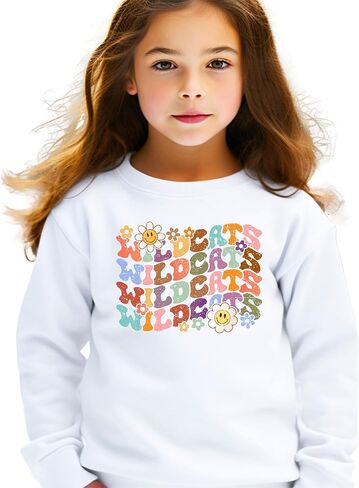 Olive Loves Apple Vintage Wildcats Sweatshirt Retro Sports Season Sweater for Adults, Youth and Teens in Saudi Arabia