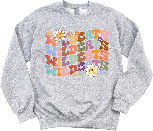Olive Loves Apple Vintage Wildcats Sweatshirt Retro Sports Season Sweater for Adults, Youth and Teens in Saudi Arabia