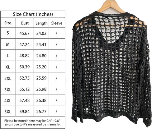 Women's Openwork Pullover Sweater Solid-Color Long-Sleeve Knit Top Loose-Fit Comfortable Blouse in Saudi Arabia