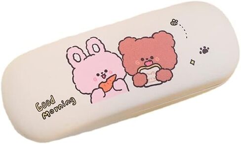 حافظة النظارات الشمسية Kawaii حافظة النظارات الجمالية للنساء Y2K صندوق حماية النظارات المحمولة مع نمط الحيوان in Kuwait