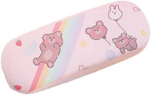 Kawaii Sunglasses Case Aesthetic Glasses Case for Women Y2K Portable Glasses Case Protection Box with Animal Pattern in Saudi Arabia