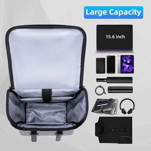 Vintage Backpack Travel Laptop Backpack for Men & Women College Backpack 15.6 Inch Laptop Bag for Work Office Waterproof Business Backpacks Grey in Kuwait