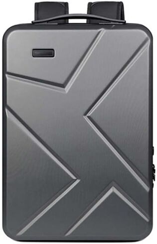 Hard Shell Backpack Large Capacity Laptop Bag USB Backpack for Men (Black) in Saudi Arabia
