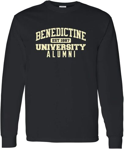 CreateMyTee | Benedictine University Alumni Long Sleeve T-Shirt in Saudi Arabia