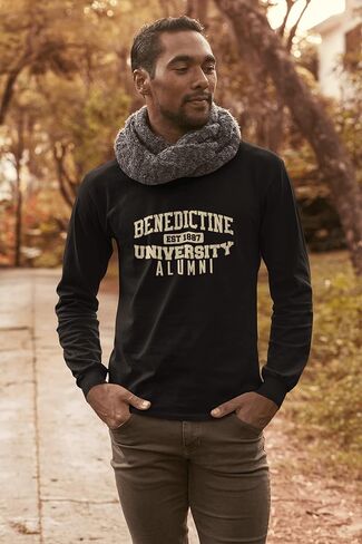 CreateMyTee | Benedictine University Alumni Long Sleeve T-Shirt in Saudi Arabia