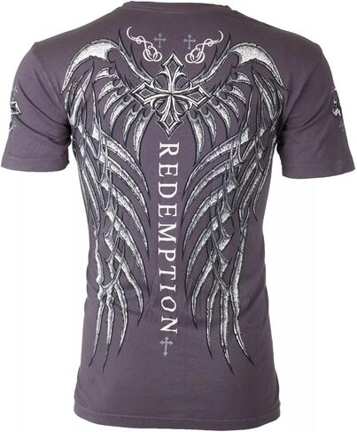تي شيرت رجالي قديم من Affliction Spine Wings Y2K in Kuwait