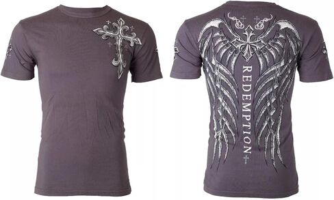 تي شيرت رجالي قديم من Affliction Spine Wings Y2K in Kuwait