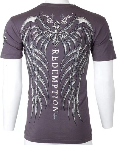 تي شيرت رجالي قديم من Affliction Spine Wings Y2K in Kuwait