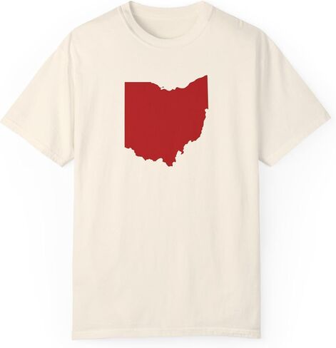 Red Ohio Outline Unisex T-Shirt in Saudi Arabia